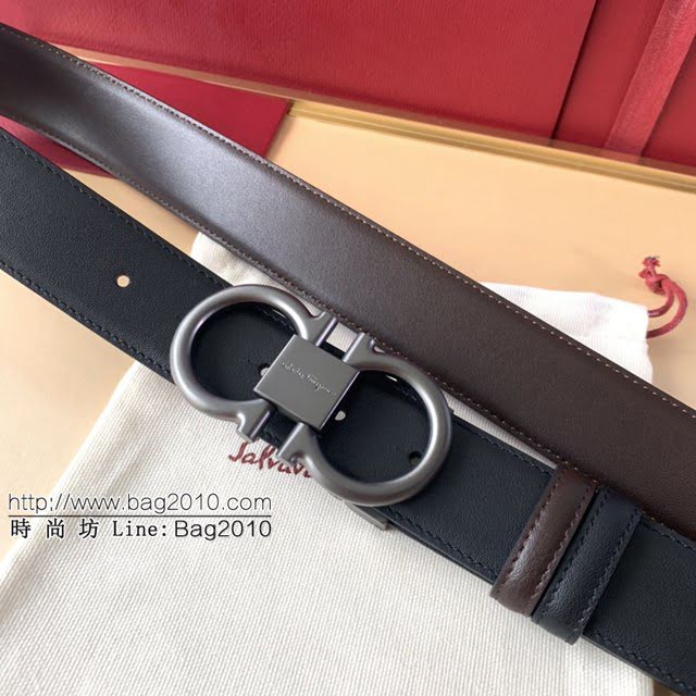 菲拉格慕男士皮帶 Ferragamo精品銅扣腰帶  jjp1952